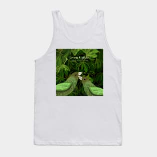 Green Catbird (text) Tank Top